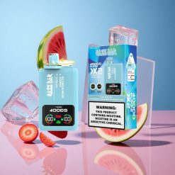 Razz Bar 40000 Puffs Eldobható E-szigaret Kék Áfonya Jég-Eper Görögdinnye Buborékrágó Kijelzős