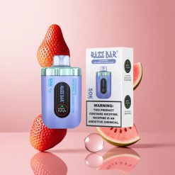 Razz Bar 50K Puffs Eldobható E-cigaretta Eper Görögdinnye Buborékrágó