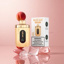 Razz Bar 50K Puffs Eldobható E-cigaretta Őszibarack Jég