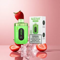 Razz Bar 50K Puffs Eper Jeg Eldobható Vape